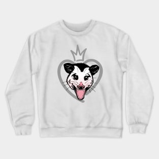 Possum and heart Crewneck Sweatshirt